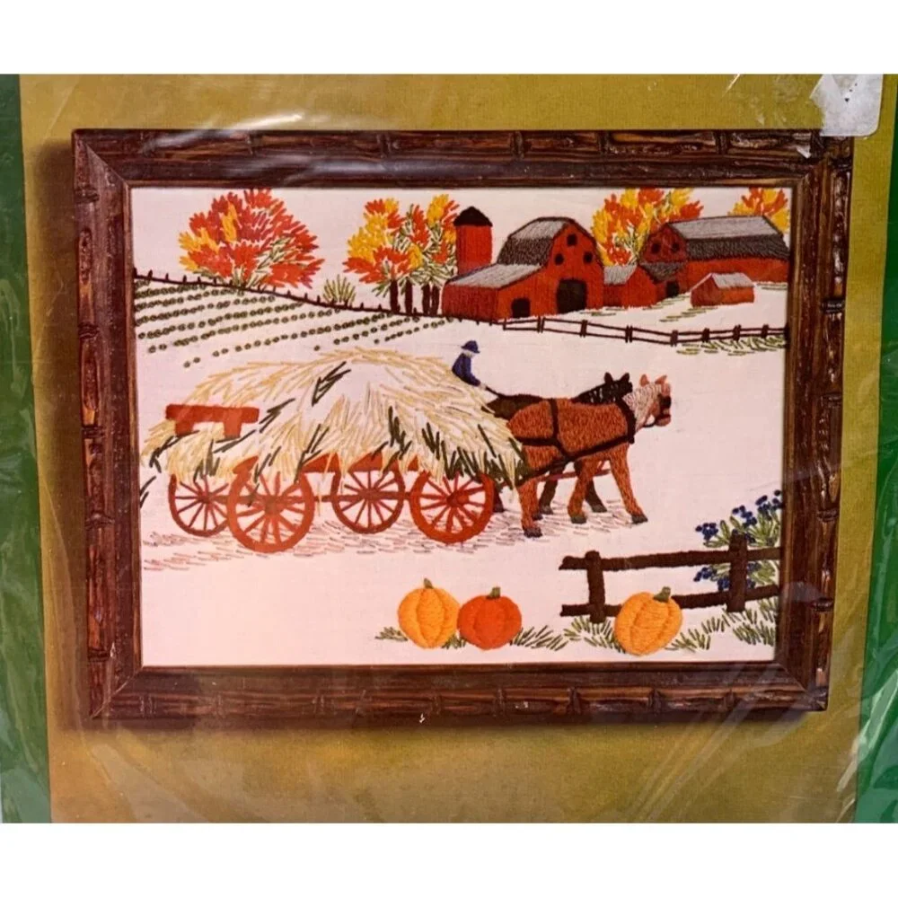 Pauline Denham 1974 Crewel Embroidery Kit 